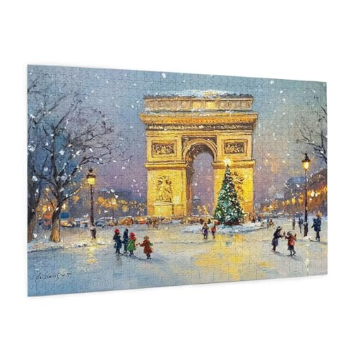 Winter Puzzle 6000 Teile Erwachsene Puzzle Landschaft Design für Erwachsene Beginner, HD Farbe HolzPuzzle mit Geschenkbox Verpackung for Zimmer Deko Wohnzimmer, Geschenke für Frauen 100x180cm -z565 von Guofuos