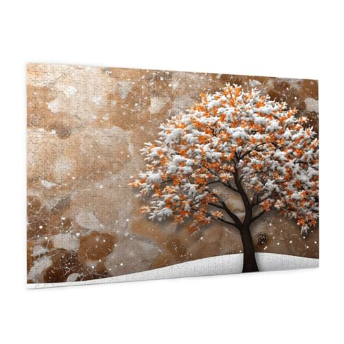 Winter Puzzle 6000 Teile Erwachsene Puzzle Landschaft Design für Erwachsene Beginner, HD Farbe HolzPuzzle mit Geschenkbox Verpackung for Zimmer Deko Wohnzimmer, Geschenke für Frauen 100x180cm -z567 von Guofuos