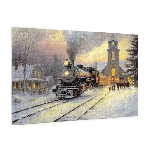 Winter Puzzle 6000 Teile Erwachsene Puzzle Zug Design für Erwachsene und Beginner, HD Farbe HolzPuzzle mit Geschenkbox Verpackung for Zimmer Deko Wohnzimmer, Geschenke für Frauen 100x180cm -z570 Winter Puzzle 6000 Teile Erwachsene Puzzle Zug Design für Erwachsene und Beginner, HD Farbe HolzPuzzle mit Geschenkbox Verpackung for Zimmer Deko Wohnzimmer, Geschenke für Frauen 100x180cm -z570 von Guofuos