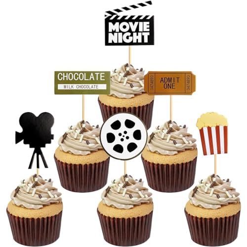 Guoguonb 3 Sätze Movie Theater Tortendekorationen Kamera Popcorn Kuchendekoration Cake Topper Hollywood Themen Cupcake für Kindergeburtstag Party Dekoration Guoguonb 3 Sätze Movie Theater Tortendekorationen Kamera Popcorn Kuchendekoration Cake Topper Hollywood Themen Cupcake für Kindergeburtstag Party Dekoration von Guoguonb