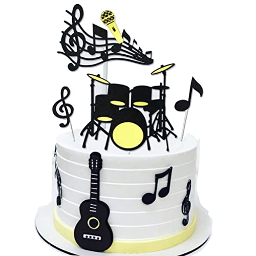 Guoguonb 40 Stück Musiknoten Cupcake Topper Happy Birthday Cake Toppers Tortendeko Gitarre Cake Torten Muffin Dekoration Picks für Mädchen Junge Kinder Musikalisches Thema Party Guoguonb 40 Stück Musiknoten Cupcake Topper Happy Birthday Cake Toppers Tortendeko Gitarre Cake Torten Muffin Dekoration Picks für Mädchen Junge Kinder Musikalisches Thema Party von Guoguonb