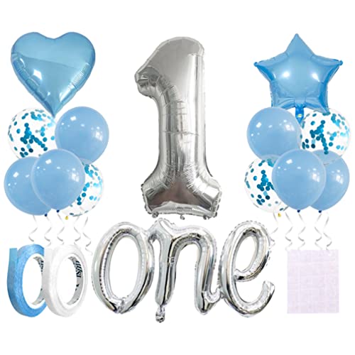 Guoguonb Blau 1. Geburtstag Dekoration Set 40 Zoll Zahl 1 Luftballon Große One Ballon Latexballon für Deko Junge Mädchen Geburtstag Party First Birthday Dekorationen Guoguonb Blau 1. Geburtstag Dekoration Set 40 Zoll Zahl 1 Luftballon Große One Ballon Latexballon für Deko Junge Mädchen Geburtstag Party First Birthday Dekorationen von Guoguonb