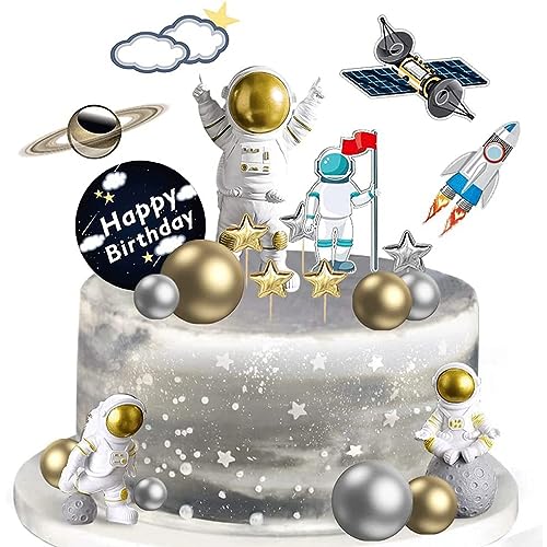 Guoguonb Golden Astronauten Tortendeko Set Weltraum Kindergeburtstag Tortendeko Kugeln Weltraum Cupcake Toppers für Weltraum Planeten Geburtstag Kinder Party Guoguonb Golden Astronauten Tortendeko Set Weltraum Kindergeburtstag Tortendeko Kugeln Weltraum Cupcake Toppers für Weltraum Planeten Geburtstag Kinder Party von Guoguonb