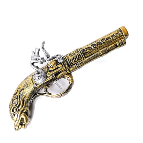 Guoguonb Vintage Piratenpistole Piratenrequisite Kostümzubehör Kunststoff Spielzeugpistolen für Kinder Jungen Party Deko Halloween Dekoration Guoguonb Vintage Piratenpistole Piratenrequisite Kostümzubehör Kunststoff Spielzeugpistolen für Kinder Jungen Party Deko Halloween Dekoration von Guoguonb