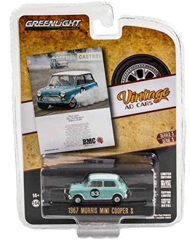 1967 Morris Mini Cooper S 53 Blau Vintage Werbefahrzeuge 1/64 Modell Greenlight 39080 B 1967 Morris Mini Cooper S 53 Blau Vintage Werbefahrzeuge 1/64 Modell Greenlight 39080 B von Guoml