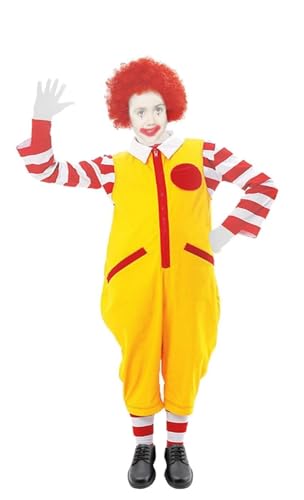 Childs Age 10-12 Ronald Clown McDonald Costume Fast Food Childrens Fancy Dress Boys / Girls Dress Up Childs Age 10-12 Ronald Clown McDonald Costume Fast Food Childrens Fancy Dress Boys / Girls Dress Up von Guoml