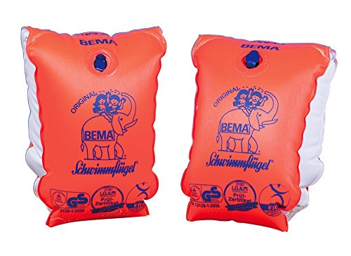 Happy People BEMA® Original Schwimmflügel, orange, Größe 0, 11-30 kg, 1-6 Jahre (4er Spar-Pack) von Guoml
