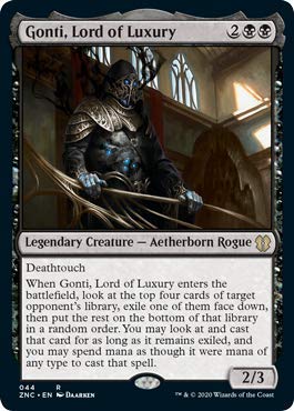 Magic: The Gathering - Gonti, Lord of Luxury - Commander: Zendikar Rising Magic: The Gathering - Gonti, Lord of Luxury - Commander: Zendikar Rising von Guoml
