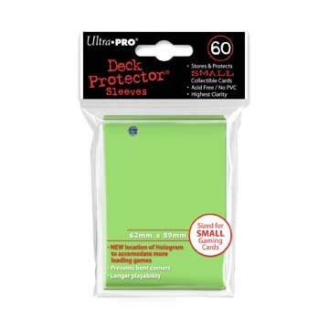 Ultra Pro Deck Protector – 60 kleine Hüllen – Limettengrün – hell – japanische Größe von Guoml