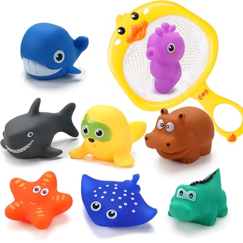 Guopai Badespielzeug Baby ab 1 Jahr - 9 Stück Schimmelfrei Badewannenspielzeug Ohne Loch, Wasserspielzeug Kinder Pool Spielzeug für Jungen & Mädchen ab 6 Monate Guopai Badespielzeug Baby ab 1 Jahr - 9 Stück Schimmelfrei Badewannenspielzeug Ohne Loch, Wasserspielzeug Kinder Pool Spielzeug für Jungen & Mädchen ab 6 Monate von Guopai