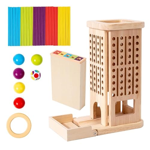 Guopai Montessori Spielzeug ab 3 Jahre – Lernspiel für Kinder – Holz Brettspiel mit 40 Bunte Holzstäbchen, Würfeln & Holzbox – Fördert Feinmotorik, Geschenk Mädchen Jungen von 3-9 Jahren Guopai Montessori Spielzeug ab 3 Jahre – Lernspiel für Kinder – Holz Brettspiel mit 40 Bunte Holzstäbchen, Würfeln & Holzbox – Fördert Feinmotorik, Geschenk Mädchen Jungen von 3-9 Jahren von Guopai