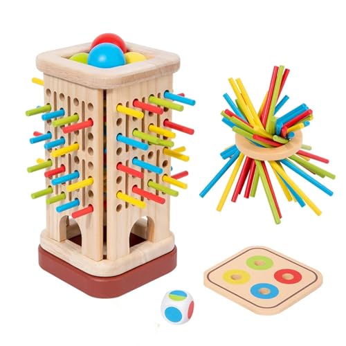 Guopai Montessori Spielzeug ab 3 Jahre – Lernspiel für Kinder – Holzspiel ab 3 Jahren mit 36 bunten Stäbchen, Würfel & Holzbox – Fördert Feinmotorik & Denken – Geschenk für Jungen & Mädchen 3-9 Jahre Guopai Montessori Spielzeug ab 3 Jahre – Lernspiel für Kinder – Holzspiel ab 3 Jahren mit 36 bunten Stäbchen, Würfel & Holzbox – Fördert Feinmotorik & Denken – Geschenk für Jungen & Mädchen 3-9 Jahre von Guopai
