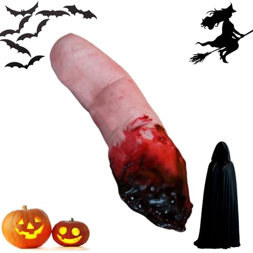 Gupcaqosjw Abgetrennter Finger, Falsche Finger, Halloween Abgetrennte Körperteile, Blutverschmierte Fingerimitate, Blutige Abgetrennt-e Finge-r, Gefälschte Blutige Finge-r, Requisiten Zur Verbesserun von Gupcaqosjw
