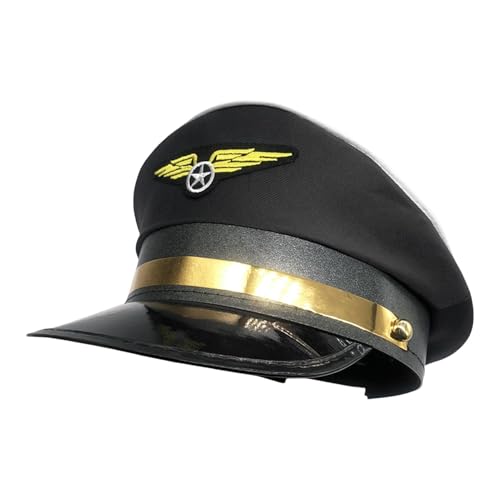Gupcaqosjw Flugpilotenmütze, Flugzeugmütze | Flugzeug Kostüm Hut Matrosen Hut Mütze | Airline-Motto-Party-Pilotenhut, erwachsener Marinepilot-Airline-Kapitänshut für Gupcaqosjw Flugpilotenmütze, Flugzeugmütze | Flugzeug Kostüm Hut Matrosen Hut Mütze | Airline-Motto-Party-Pilotenhut, erwachsener Marinepilot-Airline-Kapitänshut für von Gupcaqosjw