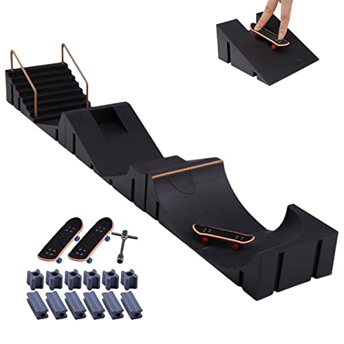 Gupcaqosjw Griffbrettrampen - Robuster 6-in-1-Griffbrettpark - Fingerspielzeug-Set inkl. 6 Skateboard-Rampen 3 Finger-Skateboards zum Geburtstag, Kindertag Gupcaqosjw Griffbrettrampen - Robuster 6-in-1-Griffbrettpark - Fingerspielzeug-Set inkl. 6 Skateboard-Rampen 3 Finger-Skateboards zum Geburtstag, Kindertag von Gupcaqosjw