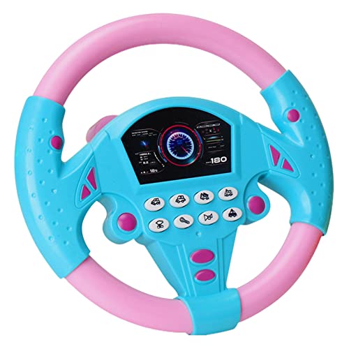 Gupcaqosjw Kinder Lenkrad Für Auto | Spielzeug Lenkrad Für Kinder | Copilot Lenkrad | Kreatives Simuliertes Lenkrad-Autositzspielzeug Mit Licht Und Ton, Pädagogisches Vorschul-Lernspielzeug, Blue Gupcaqosjw Kinder Lenkrad Für Auto | Spielzeug Lenkrad Für Kinder | Copilot Lenkrad | Kreatives Simuliertes Lenkrad-Autositzspielzeug Mit Licht Und Ton, Pädagogisches Vorschul-Lernspielzeug, Blue von Gupcaqosjw