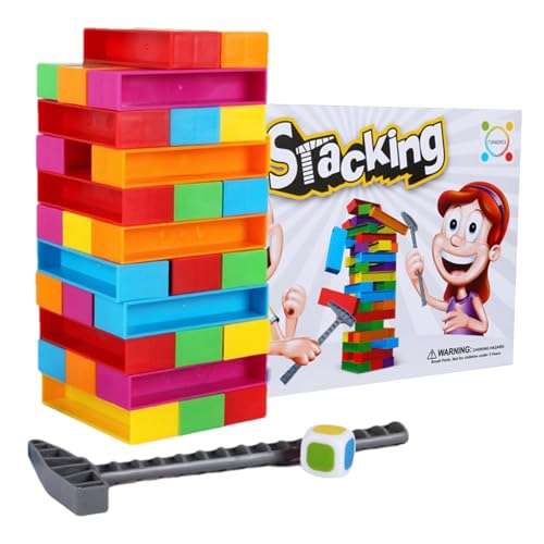 Gupcaqosjw Klassisches Tumbling -Stacking -Blockspiel, Tower Stack Game | ABS Building Games Tower Stack - Pädagogik-Entwicklung Spielzeug zur Verbesserung der kognitiven Fähigkeiten, stärken Sie die Gupcaqosjw Klassisches Tumbling -Stacking -Blockspiel, Tower Stack Game | ABS Building Games Tower Stack - Pädagogik-Entwicklung Spielzeug zur Verbesserung der kognitiven Fähigkeiten, stärken Sie die von Gupcaqosjw