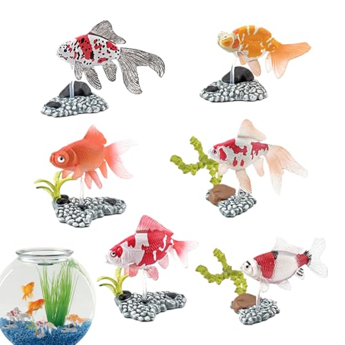 Gupcaqosjw Kunstfische Für Aquarium, 6 Stück Realistische Kunstfische Mit Basis, Schwimmendes Dekomodell Mit Sockel Für Schwimmdisplay, Teich, Schrankuntersetzern, Badezimmer & Innenbereich Gupcaqosjw Kunstfische Für Aquarium, 6 Stück Realistische Kunstfische Mit Basis, Schwimmendes Dekomodell Mit Sockel Für Schwimmdisplay, Teich, Schrankuntersetzern, Badezimmer & Innenbereich von Gupcaqosjw