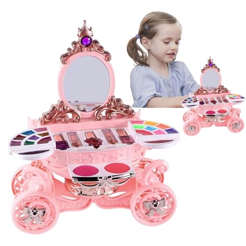 Gupcaqosjw Mädchen Make -up Set, Kinder Make -up -Spielzeug - Mädchen waschbarer Make -up -Spielzeug Kit | Tragbares Totend Beauty Set mit Puppe für Kinder, Teenager, Enkelin Gupcaqosjw Mädchen Make -up Set, Kinder Make -up -Spielzeug - Mädchen waschbarer Make -up -Spielzeug Kit | Tragbares Totend Beauty Set mit Puppe für Kinder, Teenager, Enkelin von Gupcaqosjw