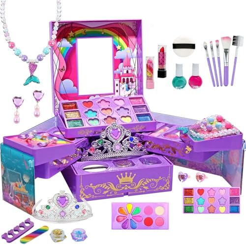 Gupcaqosjw -Make-up-Set, Make-up-Set für Kinder,Make-up-Spielzeug für Kinder | Große Aufbewahrungsbox im Design einer Make-up-Kommode, -Rollenspiele, Prinzessinnen-Kosmetiksets für die Schule zu Hause Gupcaqosjw -Make-up-Set, Make-up-Set für Kinder,Make-up-Spielzeug für Kinder | Große Aufbewahrungsbox im Design einer Make-up-Kommode, -Rollenspiele, Prinzessinnen-Kosmetiksets für die Schule zu Hause von Gupcaqosjw
