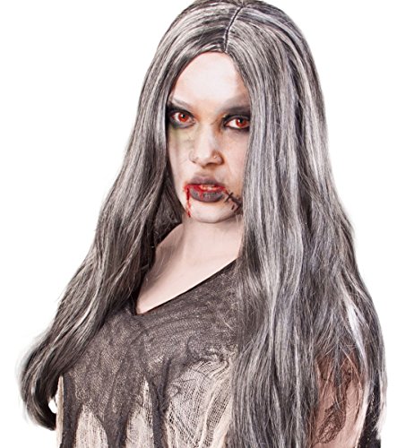 Fasching Karneval Zombie Zillah Perücke grau Langhaar Halloween Fasching Karneval Zombie Zillah Perücke grau Langhaar Halloween von Gurimotex