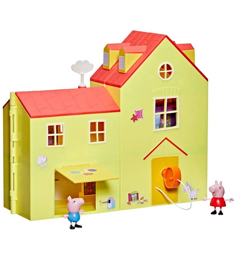 Peppa Wutz Puppenhaus - 80 cm - Peppas BIG Familienhaus - Gurli Gris - One Size - Puppenhauser Peppa Wutz Puppenhaus - 80 cm - Peppas BIG Familienhaus - Gurli Gris - One Size - Puppenhauser von Gurli Gris