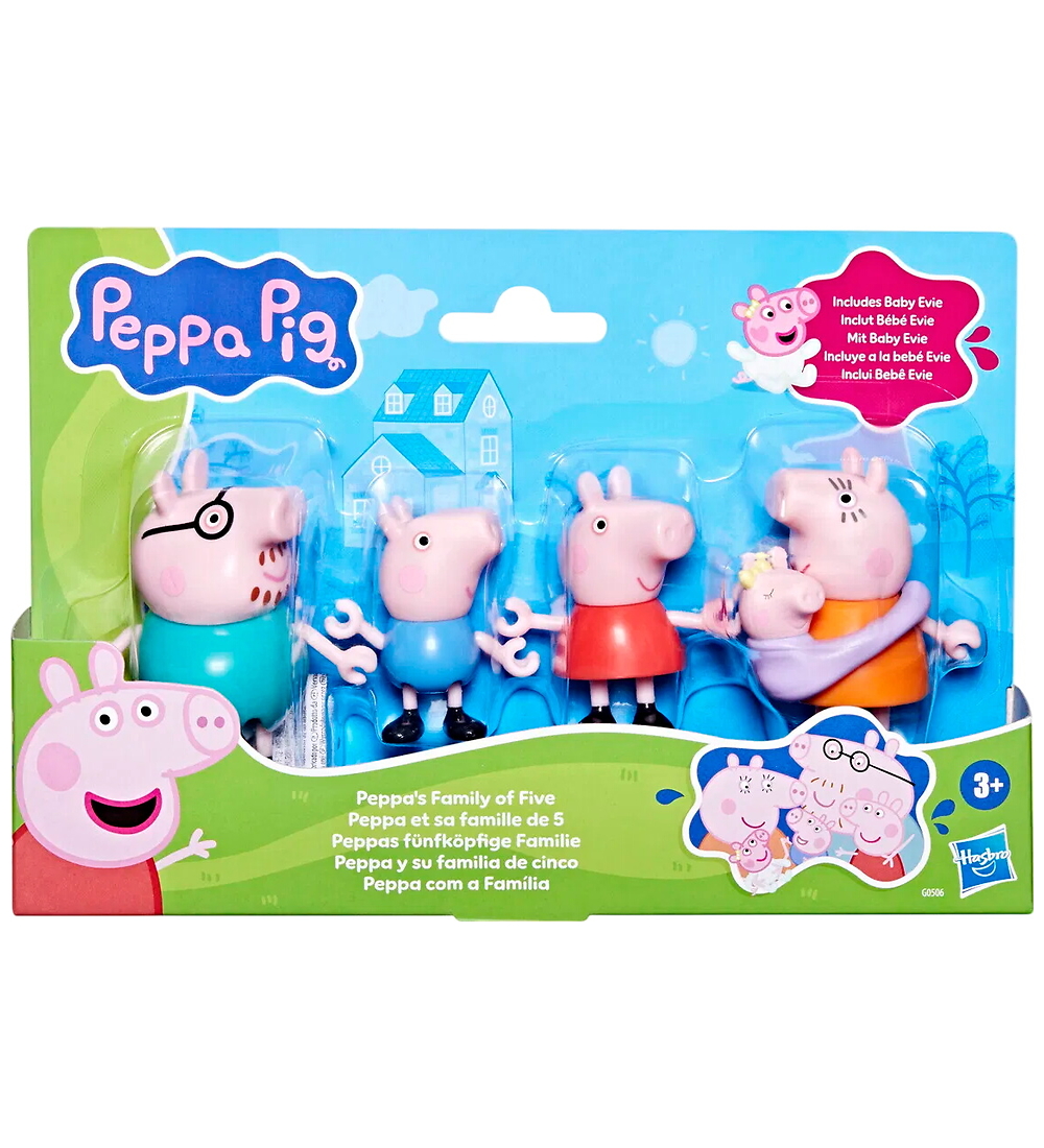 Peppa Wutz Spielfiguren - 4 st. - Peppas fünfköpfige Familie - Gurli Gris - One Size - Spielzeugfiguren Peppa Wutz Spielfiguren - 4 st. - Peppas fünfköpfige Familie - Gurli Gris - One Size - Spielzeugfiguren von Gurli Gris