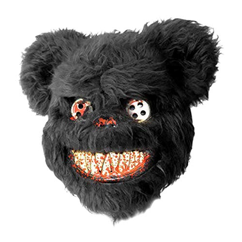 Gusengo Halloween Blutige Teddybär-Maske, Blutige Bären Maske Halloween Maske Horror Bärenmaske, Scary Maske Horror Halloween Cosplay Maske Für Kinder Erwachsene, Halloween-Dekoration von Gusengo