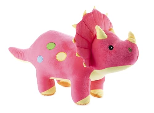 Gustaw Dino Alex Kuscheltier Groß XXL, Dinosaurier Gross Plüschtier Spielzeug Stofftier Plüschtier Dekoration, Kinder - XXL Dino EDI Tyrannosaurus Plüschsaurier (Rosa, 60cm) von Gustaw