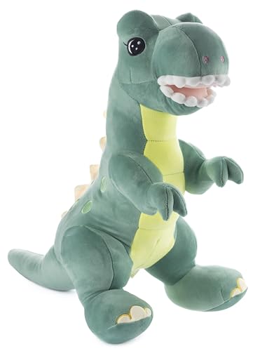 Gustaw Dino Harry Kuscheltier Groß XXL, Dinosaurier Gross Plüschtier Spielzeug Stofftier Plüschtier Dekoration, Kinder - XXL Dino EDI Tyrannosaurus Plüschsaurier (Dunkelgrün, 75cm) von Gustaw