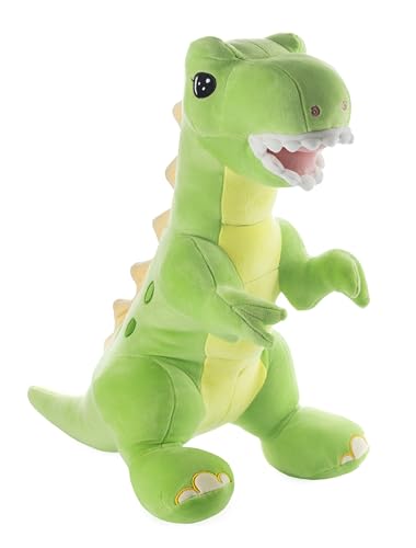 Gustaw Dino Harry Kuscheltier Groß XXL, Dinosaurier Gross Plüschtier Spielzeug Stofftier Plüschtier Dekoration, Kinder - XXL Dino EDI Tyrannosaurus Plüschsaurier (Hellgrün, 45cm) von Gustaw
