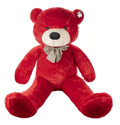 Gustaw Teddybär Groß XXL Classico - Plüschbär, Kuschelbär XXL Plüschtier, Spielgefährte und Deko in einem - Stofftier, Plüschtier Kuscheltier Giant Teddy Bear (Rot, 70cm) von Gustaw