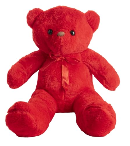 Gustaw Teddybär Groß XXL Dulce - Plüschbär, Kuschelbär XXL Plüschtier, Spielgefährte und Deko in einem - Stofftier, Plüschtier Kuscheltier Giant Teddy Bear (Rot, 120cm) von Gustaw