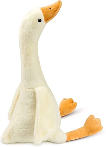 Gustaw Teddybär Groß XXL Gans - Plüschbär, Kuschelbär XXL Plüschtier, Spielgefährte und Deko in einem - Stofftier, Plüschtier Kuscheltier Teddy Bear (beige und gelb, 130cm) von Gustaw