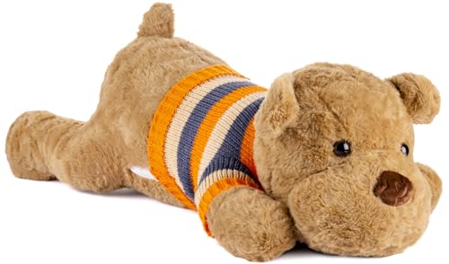 Gustaw Teddybär Groß XXL Hund Dexter- Plüschbär, Kuschelbär XXL Plüschtier, Spielgefährte und Deko in einem - Stofftier, Plüschtier Kuscheltier Teddy Bear. (Braun, 100cm) von Gustaw