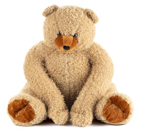Gustaw Teddybär Groß XXL Lazy Braun - Plüschbär, Kuschelbär XXL Plüschtier, Spielgefährte und Deko in einem - Stofftier, Plüschtier Kuscheltier Giant Teddy Bear (45cm) von Gustaw