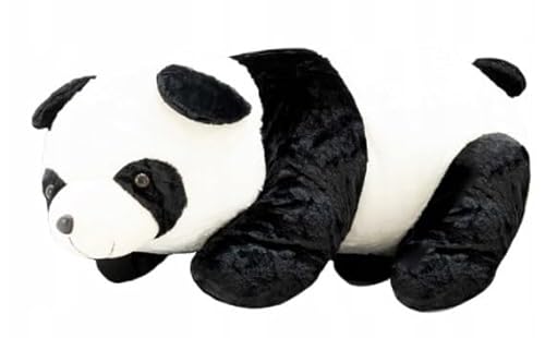 Gustaw Teddybär Groß XXL Panda liegend - Plüschbär, Kuschelbär XXL Plüschtier, Spielgefährte und Deko in einem - Stofftier, Plüschtier Kuscheltier Teddy (schwarz und weiß, 40cm) von Gustaw