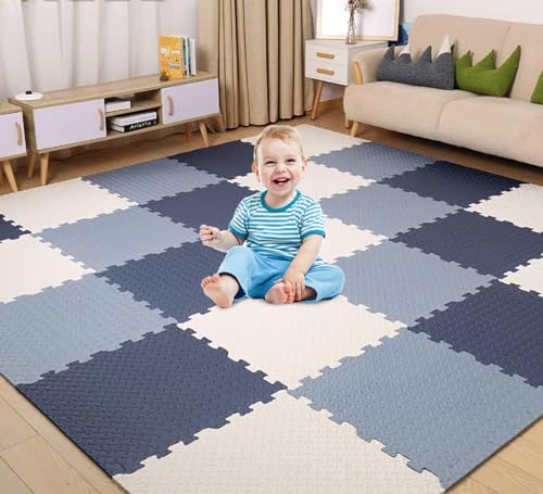 Gutsbox Baby-Schaumstoff-Spielmatte, Schaumstoff-Bodenfliesen, Puzzlematte, 30 x 30 x 1,2 cm, weich, rutschfest, ungiftig, Spielmatten für Kinder, 18 Stück Gutsbox Baby-Schaumstoff-Spielmatte, Schaumstoff-Bodenfliesen, Puzzlematte, 30 x 30 x 1,2 cm, weich, rutschfest, ungiftig, Spielmatten für Kinder, 18 Stück von Gutsbox