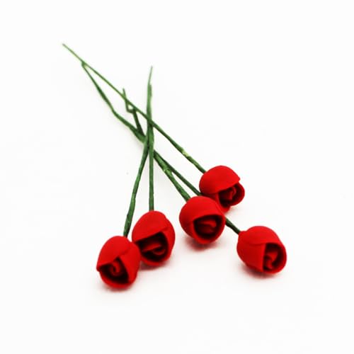 5 Stück Miniatur Deko Blume Tulpe rot Miniatur Garten Pflanzen 1zu12 1:12 Blumengesteck mit Stengel 5 Stück Miniatur Deko Blume Tulpe rot Miniatur Garten Pflanzen 1zu12 1:12 Blumengesteck mit Stengel von Gutshof miniaturen