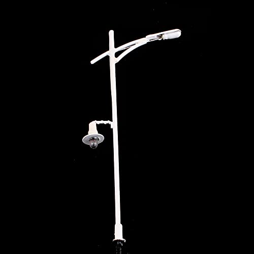 Gutshof miniaturen 10 Stück Lampen Laternen Spur HO Modellbahn BAU und Straßen Lichter Weiß 12 Volt AC von Gutshof miniaturen