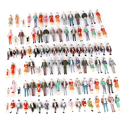 Gutshof miniaturen 100 STK. Modellbau Figuren 1:32 Miniatur Modellbau Zubehör Spur 1 Menschen Bemalt von Gutshof miniaturen