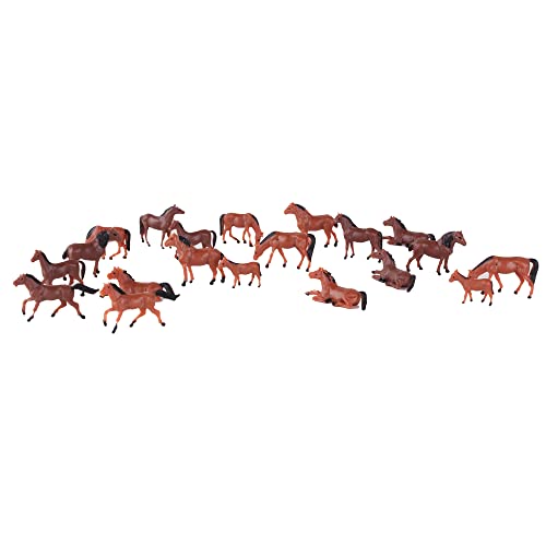 Gutshof miniaturen 20 STK. Pferde H0 1:87 Bauernhof Zubehör Farm Tiere Bemalt Spur H0 Figuren von Gutshof miniaturen
