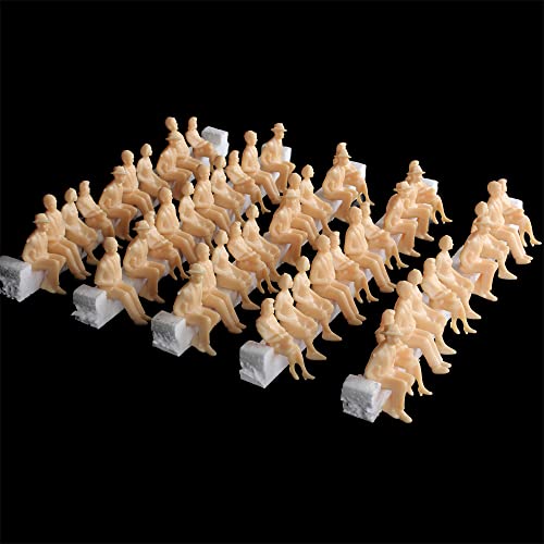 Gutshof miniaturen 50 STK. Modellbau Spur 1 Sitzende Figuren männliche weibliche Fahrgäste 1:32 von Gutshof miniaturen
