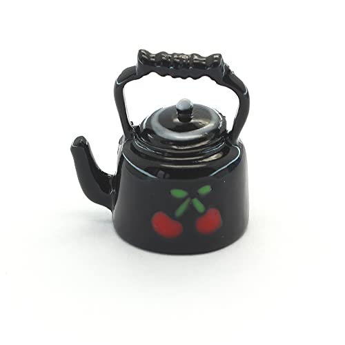 Gutshof miniaturen Mini Teekanne Tee Zubehör Puppenhaus Kanne Geschirr Schwarz Teekessel 1:6 von Gutshof miniaturen