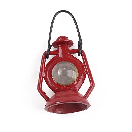 Gutshof miniaturen Puppenhaus Puppenstube Petroleum Lampe Leuchte Rote Laterne Dekor 1:12 Metall von Gutshof miniaturen