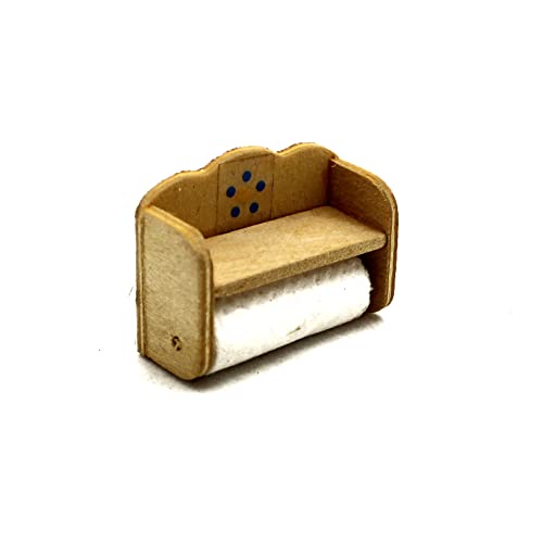 Puppenhaus Regal für 1:12 Puppenstube Küche Küchenrollen Regal Holz Miniaturen Puppenhaus Regal für 1:12 Puppenstube Küche Küchenrollen Regal Holz Miniaturen von Gutshof miniaturen