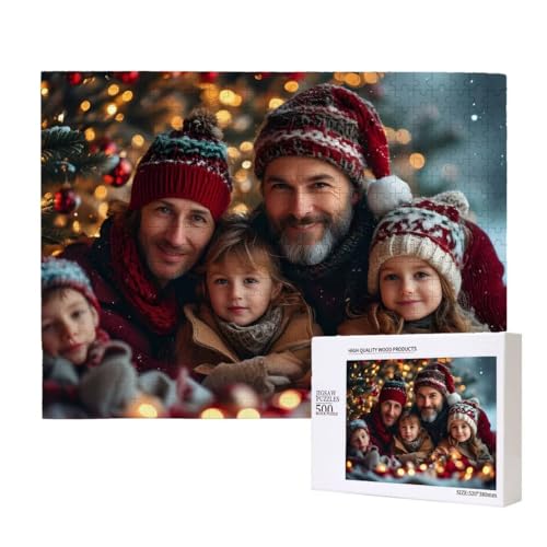 Personalisierte Holzpuzzle mit Eigenem Foto - 2000 Teile, Erwachsene Benutzerdefiniertes Geschenk, Gestalte Dein individuelles Fotopuzzle für Geburtstage, Valentinstag & Hochzeiten Puzzles E-132 von Guuogxan