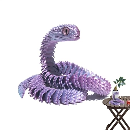 3D Printed Articulated Snake, Flexible Desktop Pet Collectible, Creative 3D Animal Model, Realistic Movable Ornament for Kids, Girls, Adults, Unique Fidget Toy and Desk Decoration, Resin 3D Printed Articulated Snake, Flexible Desktop Pet Collectible, Creative 3D Animal Model, Realistic Movable Ornament for Kids, Girls, Adults, Unique Fidget Toy and Desk Decoration, Resin von Gvblkq