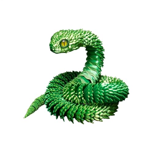 3D Printed Articulated Snake, Flexible Desktop Pet Collectible, Creative 3D Animal Model, Realistic Movable Ornament for Kids, Girls, Adults, Unique Fidget Toy and Desk Decoration, Resin 3D Printed Articulated Snake, Flexible Desktop Pet Collectible, Creative 3D Animal Model, Realistic Movable Ornament for Kids, Girls, Adults, Unique Fidget Toy and Desk Decoration, Resin von Gvblkq