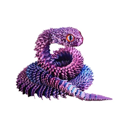 3D Printed Articulated Snake, Flexible Desktop Pet Collectible, Creative 3D Animal Model, Realistic Movable Ornament for Kids, Girls, Adults, Unique Fidget Toy and Desk Decoration, Resin 3D Printed Articulated Snake, Flexible Desktop Pet Collectible, Creative 3D Animal Model, Realistic Movable Ornament for Kids, Girls, Adults, Unique Fidget Toy and Desk Decoration, Resin von Gvblkq